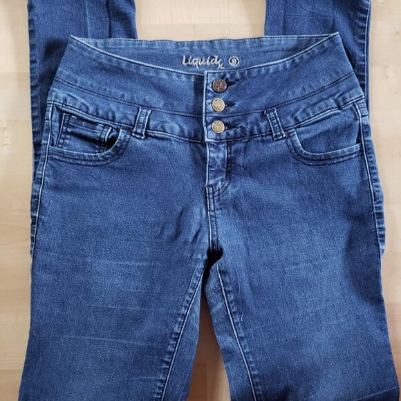 Liquid X Size 9 stretchy HIGH WAISTED jeans, great condition! - Picture 9 of 9